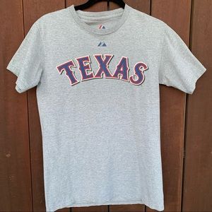 MLB Texas Rangers Gray Jersey Number 32 Short Sleeve Tee Shirt Size Small